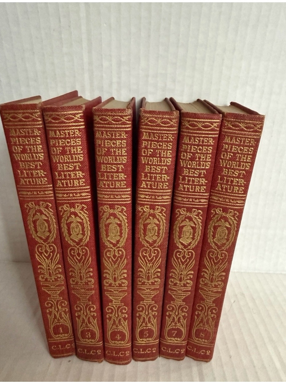 Masterpieces of the World's Best Literature 1905 - Volumes 1,3,4,5,7,8 READ …..